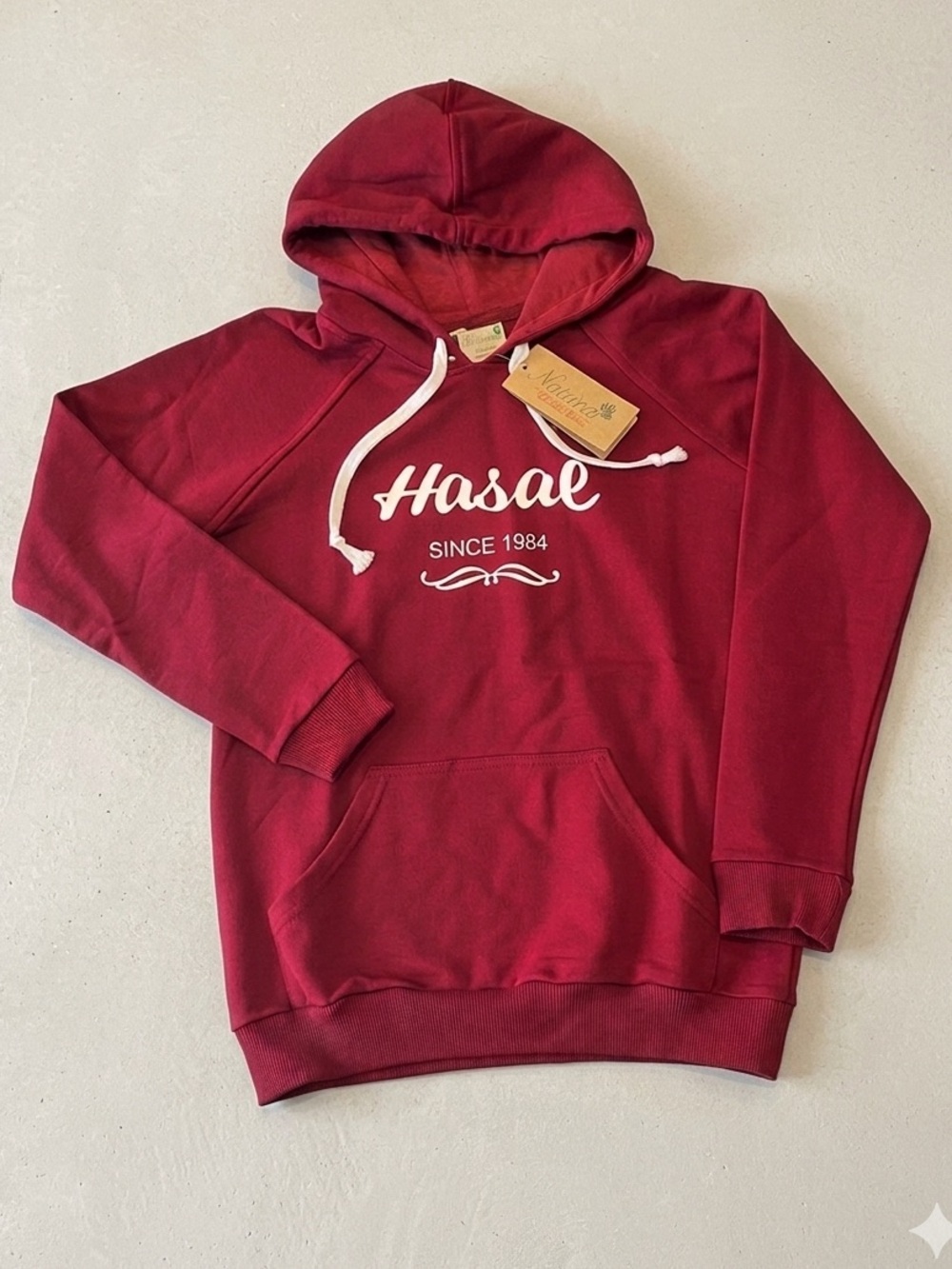 Natura "Hasal Since 1984" Premium Bordo Burgundy 13-14 Hoodie NWT